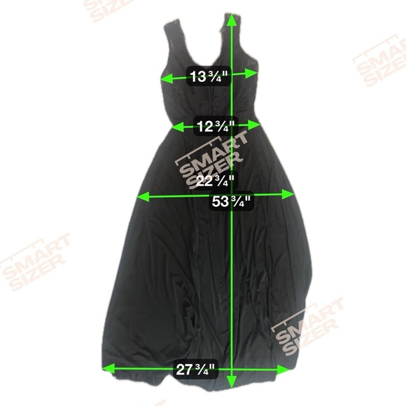 VTG Black Long Maxi Slip Dress Gown SM Lace Slinky Whimsigoth Glam Sexy Lingerie - Picture 4 of 4